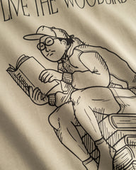 Woodbird T-Shirt Beam Book Tea