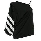 Y-3 WOMEN'S STRIPE TANK TOP