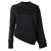 Y-3 WOMEN'S SASHIKO SLOGAN SWEATER