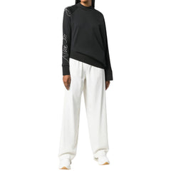 Y-3 WOMEN'S SASHIKO SLOGAN SWEATER