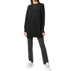 Y-3 WOMEN'S LAYERED KNITTED LONG SWEATER