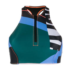 Y-3 WOMEN'S AOP SWIM TOP