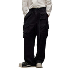 Y-3 WASHED TWILL CARGO TROUSERS (MEN)