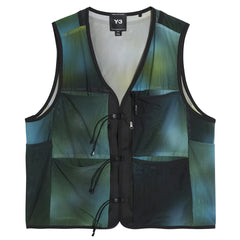 Y-3 ALLOVER PRINT MESH VEST