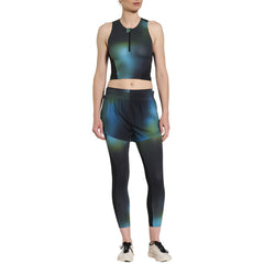 Y-3 ALLOVER PRINT RUNNING FITTED TOP
