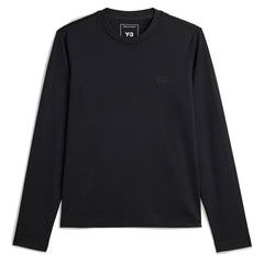 Y-3 REGULAR WOOL LONG SLEEVE TEE