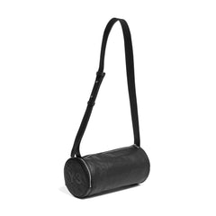 Y-3 LEATHER BARREL BAG