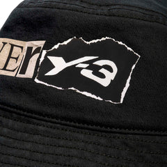 Y-3 GRAPHIC BUCKET HAT