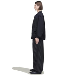 Y-3 REFINED WOOL CROPPED WIDE LEG PANTS