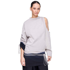 Y-3 DIP DYE CINCHED DRAPE TEE