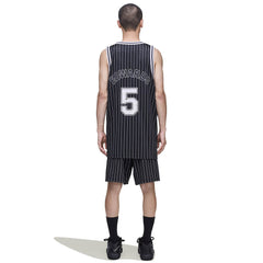 Y-3 MESH PINSTRIPE SHORTS