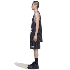 Y-3 MESH PINSTRIPE SHORTS
