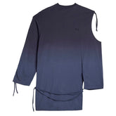 Y-3 DIP DYE CINCHED DRAPE TEE