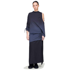 Y-3 DIP DYE CINCHED DRAPE TEE