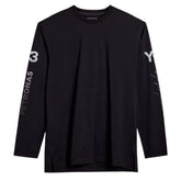 Y-3 MERCEDES CHAOS LOGO LONG SLEEVE TEE