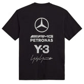 Y-3 MERCEDES LOGO STACK SHORT SLEEVE TEE