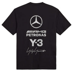 Y-3 MERCEDES LOGO STACK SHORT SLEEVE TEE