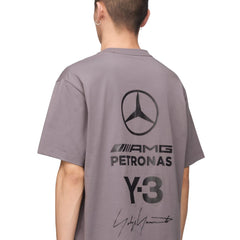 Y-3 MERCEDES LOGO STACK SHORT SLEEVE TEE