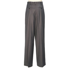 pushBUTTON UNDERLINE DARK GRAY WIDE PANTS