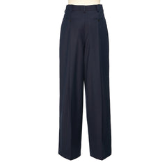 pushBUTTON UNDERLINE NAVY WIDE PANTS