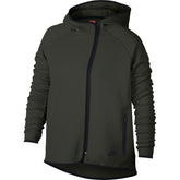 Nike Tech Fleece Full Zip Cape Women's Hoodie Olive-Black