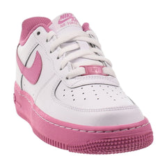 Nike Air Force 1 BG (GS) Big Kids' Shoes White/Magic Flamingo ib4411-100