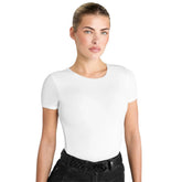 AZTEC DIAMOND PREMIUM WHITE SHORT SLEEVE SCULPT TOP
