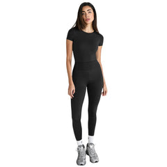 AZTEC DIAMOND PREMIUM BLACK LONG SLEEVE SCULPT TOP
