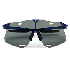 Oversize Geometric Cut Out Shield Sunnies