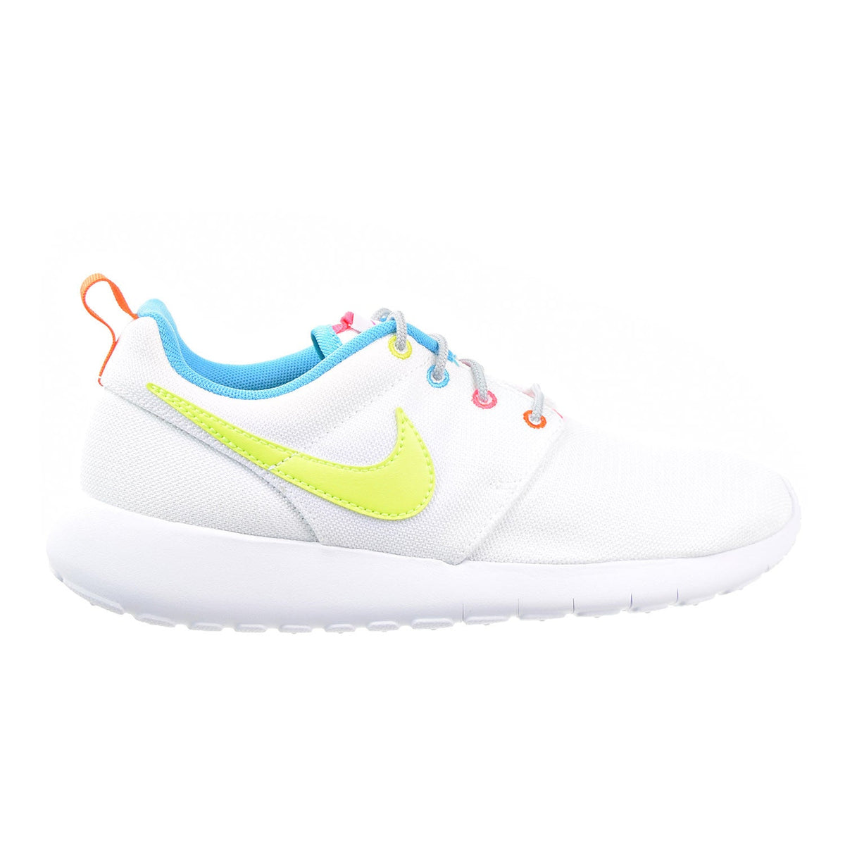 Nike Roshe Run Big Kid (GS) Shoes White/Racer Pink/Fire Pink/Volt