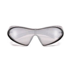 Monoblok Wraparound Sporty Futuristic Shield Sunnies