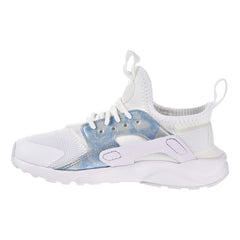 Nike Huarache Run Ultra Little Kids Running Shoes White/White-Royal Tint