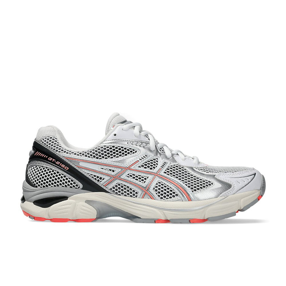 ASICS UNISEX GT-2160 WHITE/SUN CORAL