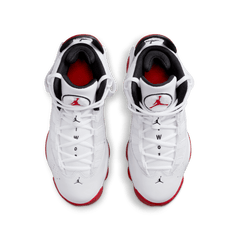 Big Kids' Jordan 6 Rings "White University Red"