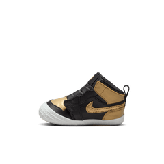 Baby/Toddler Jordan 1 Baby Crib Bootie "Metallic Gold "