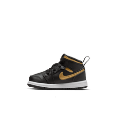 Baby/Toddler Jordan 1 Mid "Black Metallic Gold"