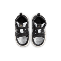 Baby/Toddler Jordan 1 Mid SE "Black Metallic Silver"