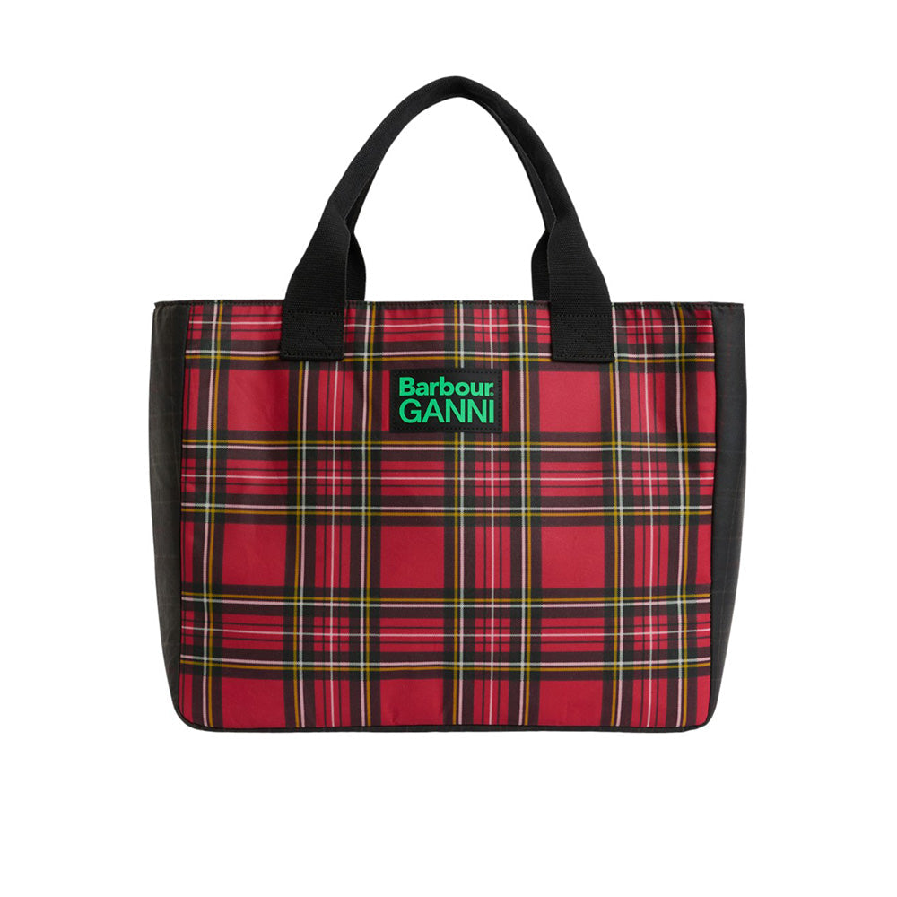 BARBOUR X GANNI WAXED TOTE BAG