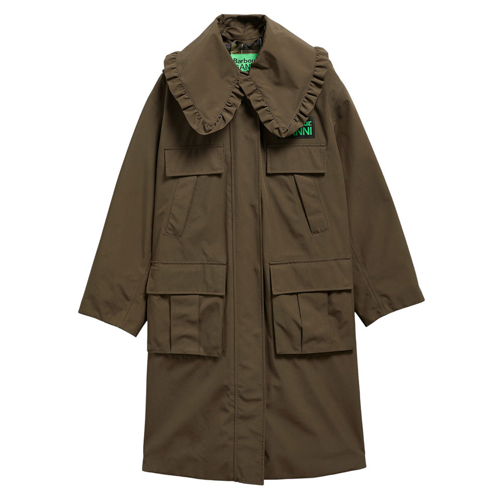 BARBOUR X GANNI WATERPROOF PARKA JACKET