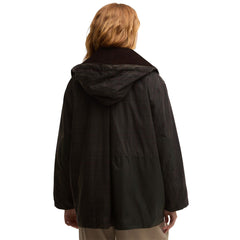 BARBOUR X GANNI TARTAN WAXED DUFFLE COAT