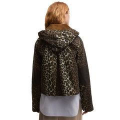 BARBOUR X GANNI LEOPARD PRINT WAXED ANORAK