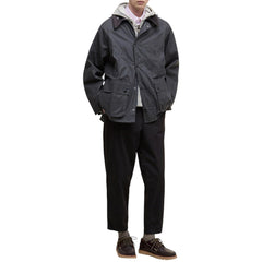 BARBOUR OVERSIZED BEDALE WAXED JACKET