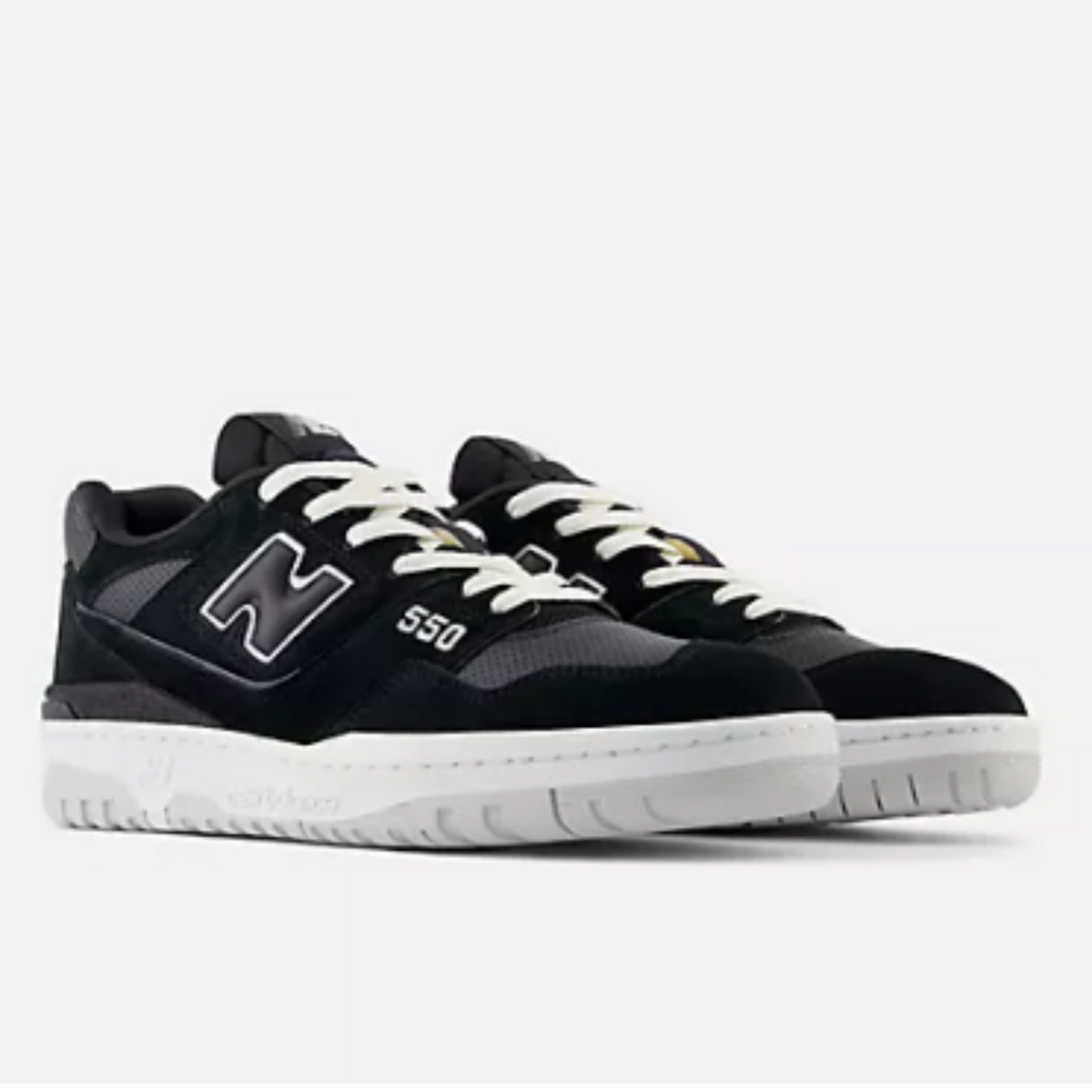 Men's 550 New Balance "Suede Perforated Black Grey Matter"