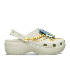 CROCS WOMEN'S CLASSIC PLATFORM DEMIM GLITZ CLOG