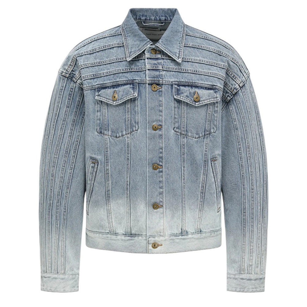 FENG CHEN WANG DECONSTRUCTED DENIM JACKET
