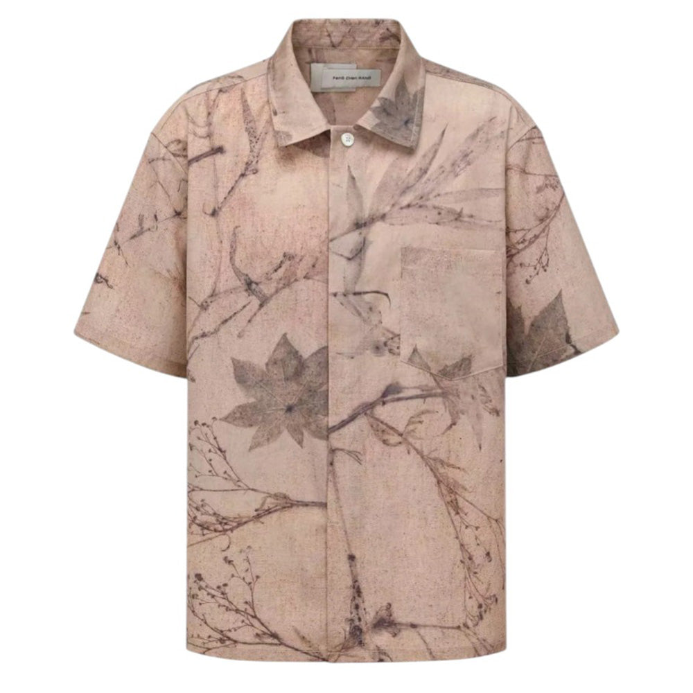 FENG CHEN WANG PRINTED PLANT DYE SHIRT