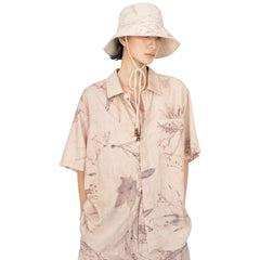 FENG CHEN WANG PRINTED PLANT DYE SHIRT