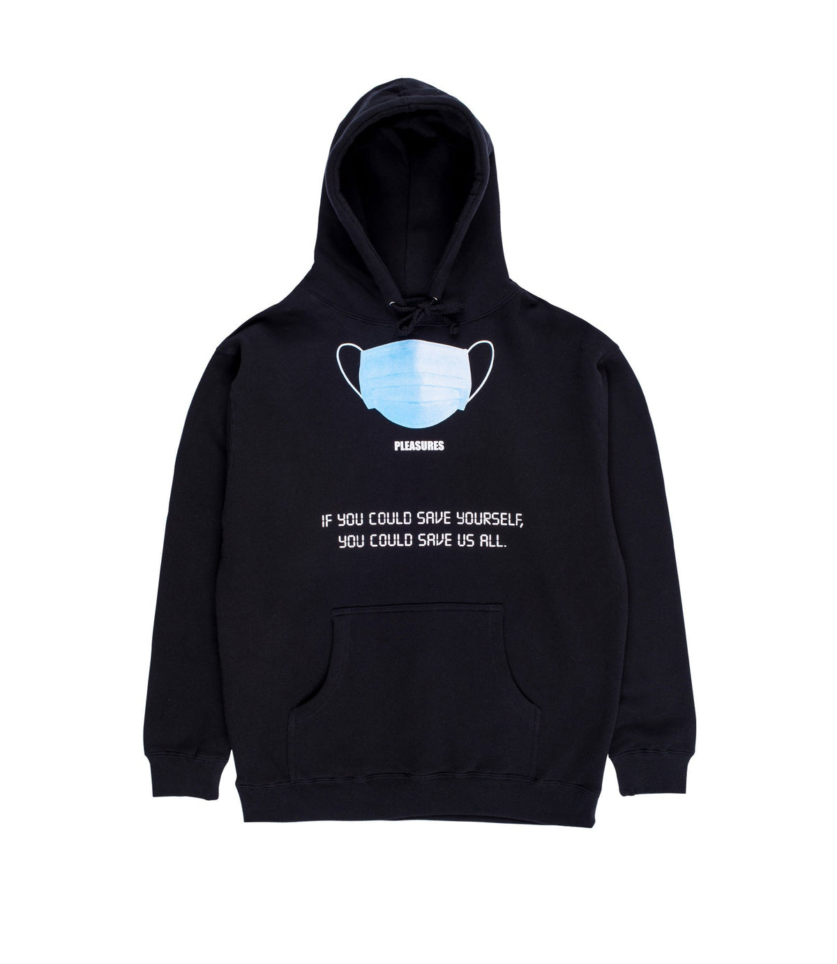 Pleasures Save Yourself Hoodie Black