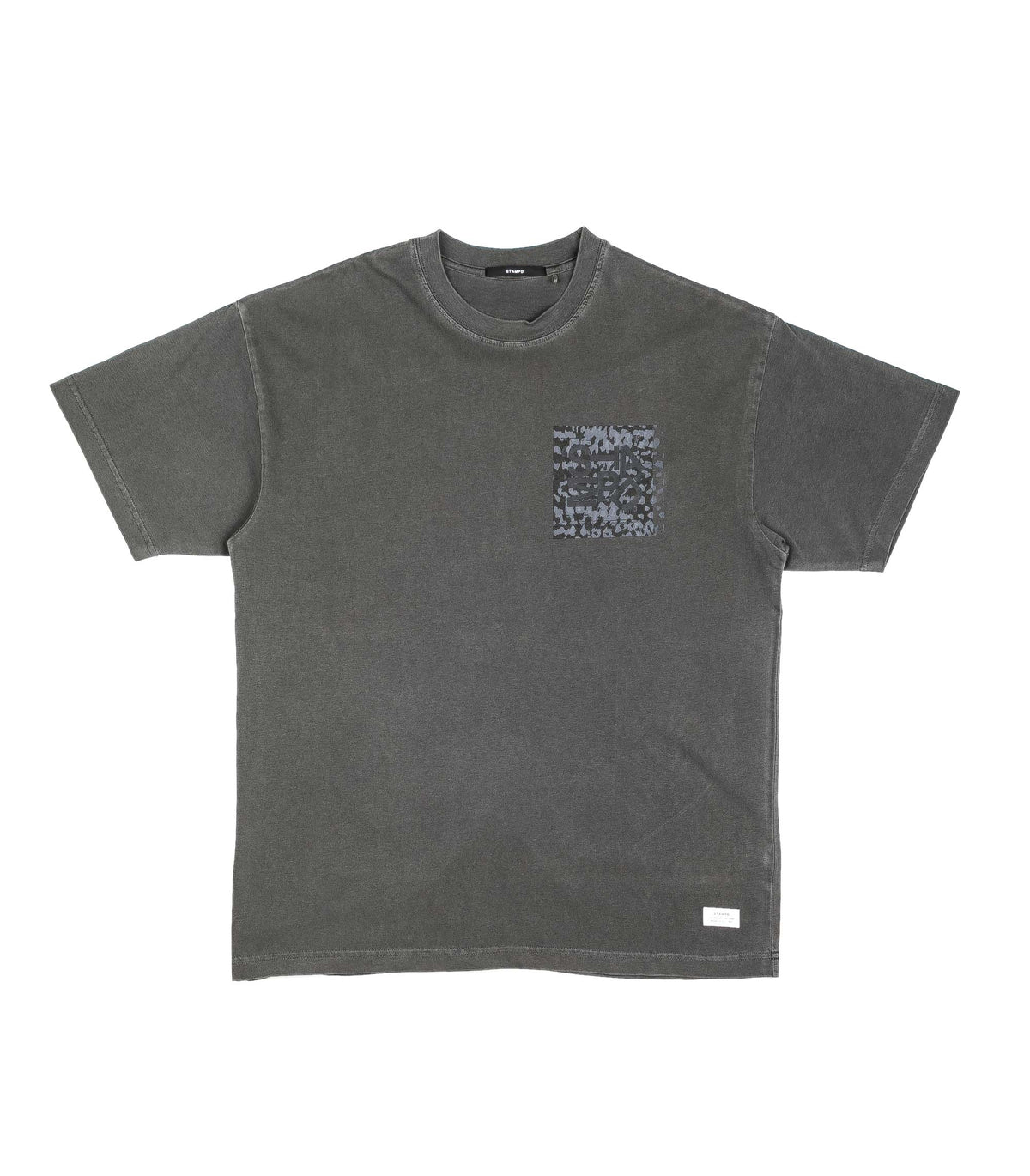 Stampd Men's Tumbled Shadow Leopard Gray T-Shirt