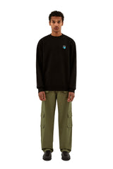 Antwerp Cohen Pixel Heart Art Crewneck Sweatshirt Black